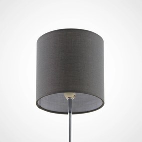 Lindby Leokadia lampada da tavolo, cromo grigio