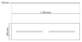 Pannello LED 120x30 28W, 36W, 42W, CCT, CRI92 UGR13, PHILIPS CertaDrive Colore Bianco Variabile CCT, Potenza 42W