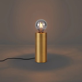 Lampada da tavolo moderna ottone 24 cm - Cylinder