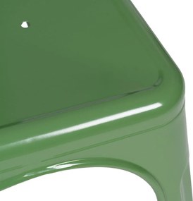 Set di 2 sedie da pranzo verdi in metallo - Ixia