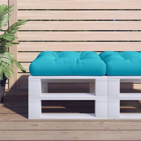 Cuscino Per Pallet Turchese 60x60x12 Cm Tessuto /