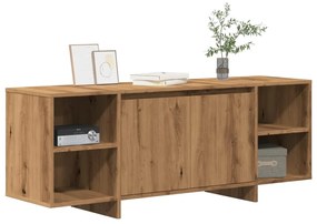 Mobile Tv Rovere Artigianale 130x35x50 Cm İn Legno Multistrato /