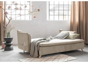 Divano in velluto beige 225 cm Charming Charlie - Miuform