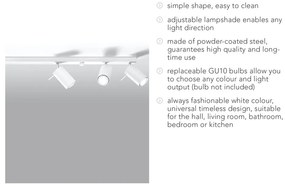 Apparecchio da soffitto bianco 6L Etna - Sollux