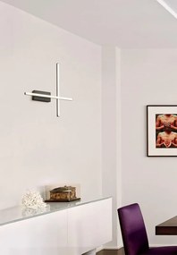 Applique LED design Hope nero, luce con 3 temperature di colore NOVECENTO