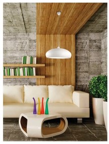 Lampadario Design Lodge bianco paralume bianco E27 Ø60cm LA MIA LUCE