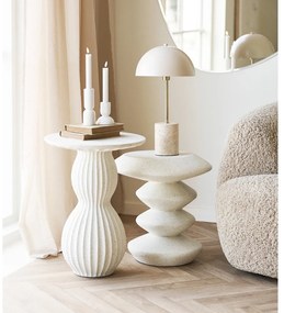 Tavolino rotondo in pietra ø 40 cm Newtown – House Nordic