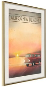 Poster  Old Bus  Cornice Quadri Cornice d'oro con passe-partout, Larghezza x Altezza Home decor 20x30