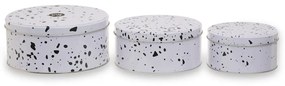 Barattoli per caramelle in metallo in set da 3 Speckled - Premier Housewares
