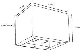 Globo 15553W1W - Applique a LED ALINA LED/8W/230V marrone