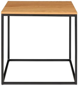 Tavolino con piano in rovere decorato, 45 x 45 cm Vita - House Nordic