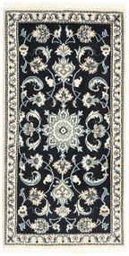 Nain Tappeto 70 x 140 Blu (Iran) Annodato A Mano