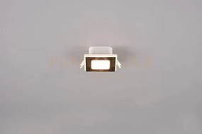 Nimbus faretto da incasso led 5w 450lm, 3000k quadrato bordo nero a...