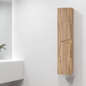 Colonna da bagno reversibile 160 cm HAITI Rovere Nodi