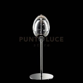 Lampada da tavolo golden egg, cromo, led 4.8w, 3000k, 280 lumen , d...