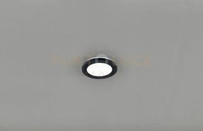 Camillus plafoniera led tonda metallo nero opaco con funzione dimme...