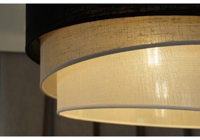 Duolla - Lampadario a plafone TRIO 1xE27/15W/230V diametro 45 cm nero/grigio/bianco