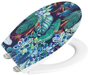 Sedile per WC con chiusura automatica 37,5 x 44,5 cm Manaus - Wenko