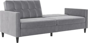 Divano grigio chiaro in velluto 203 cm Hartford - Støraa