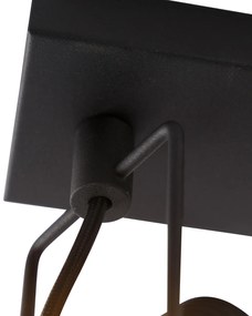 Faretto intelligente nero con 2 GU10 Wifi - Suplux