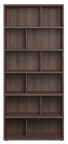 Libreria di design legno effetto noce EPURE