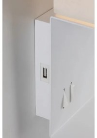 Paulmann 78913 - LED/2,5W + 1xE27/40W Applique da parete con porta USB MERANI 230V