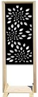 FIREWORKS - Separ - Paravento modulabile - 70x190cm - in Legno e PVC Colore: nero