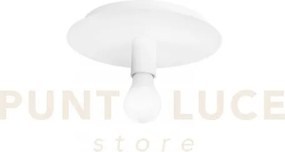 Plafoniera strike bianca 1 luce attacco e27 25x25x86cm in metallo