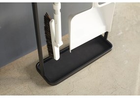 Portaombrelli nero con ripiano in legno Yamazaki Tower - YAMAZAKI