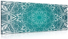 Stampa su tela – Rosetta blu e bianca