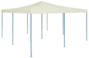 Gazebo Pieghevole 5x5 m Crema