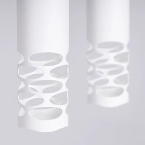 Sollux SL.1692 - Lampadario a sospensione con filo LIRO 2xGU10/10W/230V bianco