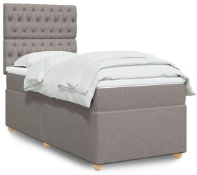 Giroletto A Molle Con Materasso Tortora 100x200 Cm İn Tessuto /