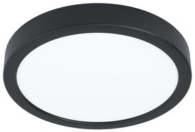 Plafoniera Moderna Fueva 5 In Acciaio Nero Luce Led 17W 3000K Ip20