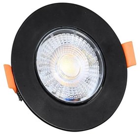 Ecolite LED-YL201/7W/CCT/CR - Lampada LED da incasso ZITA LED/3/5/7W/230V nero