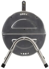 Griglia a carbone portatile cromata lucida