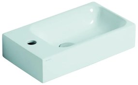 Lavabo sospeso rettangolare Cento sinistro L 45 x H 10 x P 25 cm in ceramica bianco