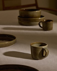 Kave Home - Tazza Serni in ceramica marrone