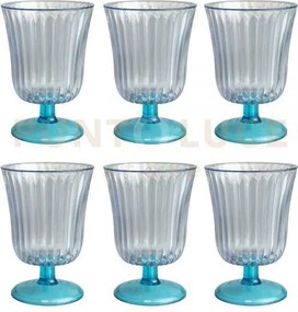 Set 6 bicchieri ginevra trasparenti