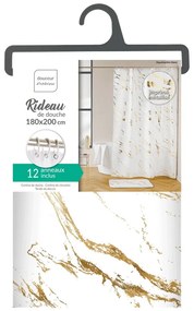 Tenda per doccia 180x200 cm Aquamarbre – douceur d'intérieur