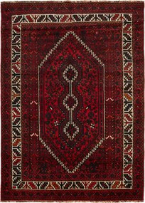 Shiraz Tappeto 240x170 Rosso (Iran) Annodato A Mano