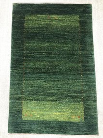 Loribaft Tappeto 80 x 120 Verde (Iran) Annodato A Mano