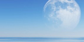 Stampa su tela – Luna sul mare