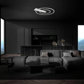 Plafoniera LED Nico Ø 49.5 cm argento IP20, 3000 lumen