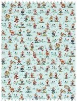 Sanderson Tessuto Mickey and Minnie - Bonbon Blue