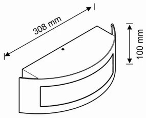 Numero civico 1xE27/14W/230V IP54