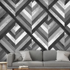 Fotomurale  Grey Maze  Colore Bianco, Dimensioni e Misure 50x1000