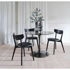 Sedie da pranzo in set nere 2 pz Pero – Unique Furniture