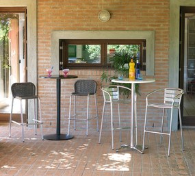 Sgabello Bar in Alluminio Vorghini Silver...