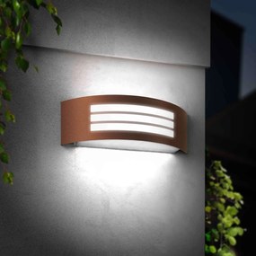 Applique Corten E27 IP54 da Esterno Antiabbagliamento - Serie SHELL